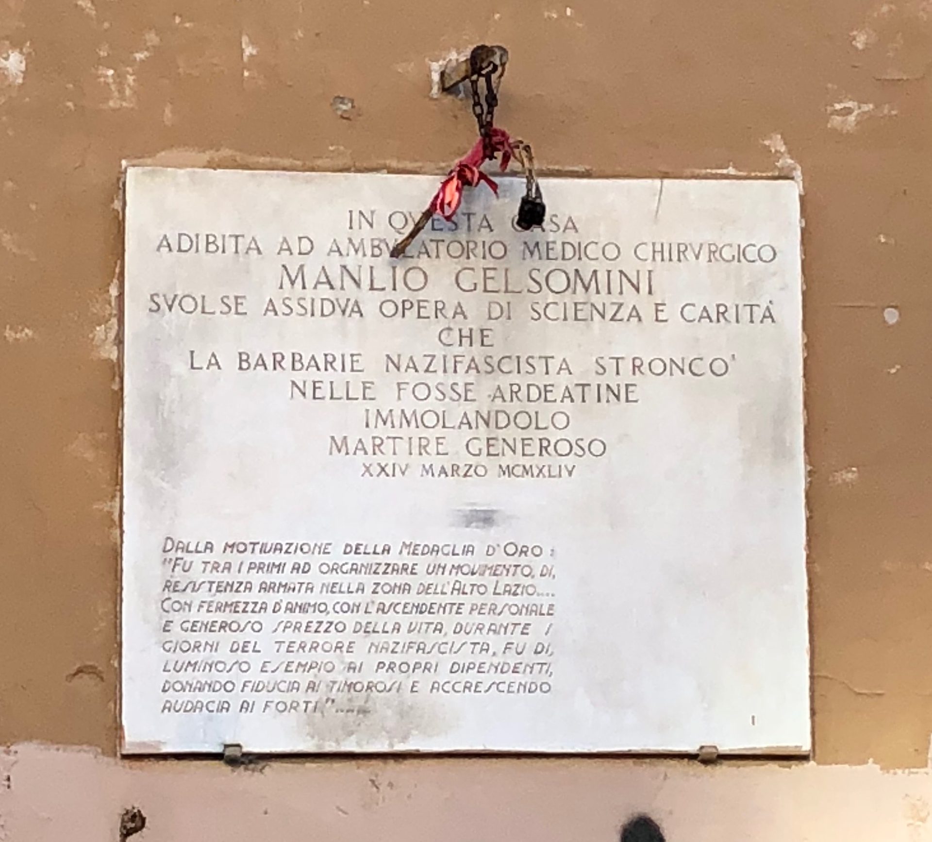 Manlio Gelsomini's memorial tablet, Rome (3).jpg